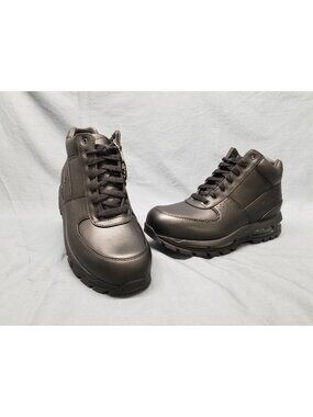 Nike Air Max Goadome Black Leather Boots Mens Size 10.5 NEW IN BOX!